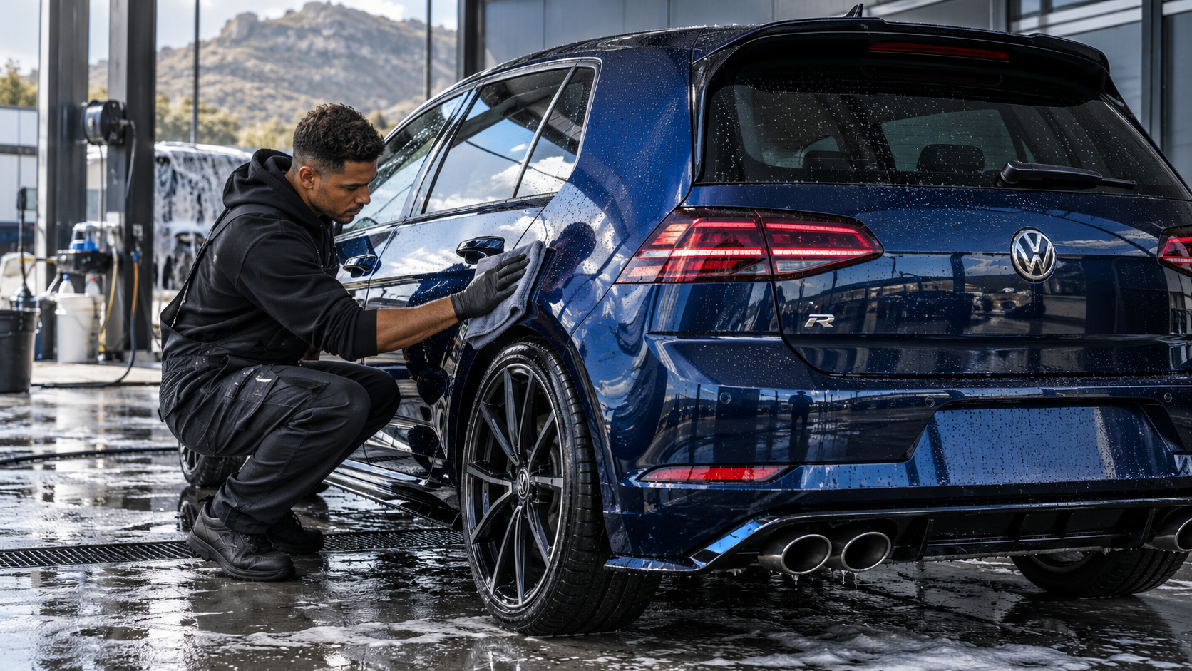 Car wash — VW Golf R detailing